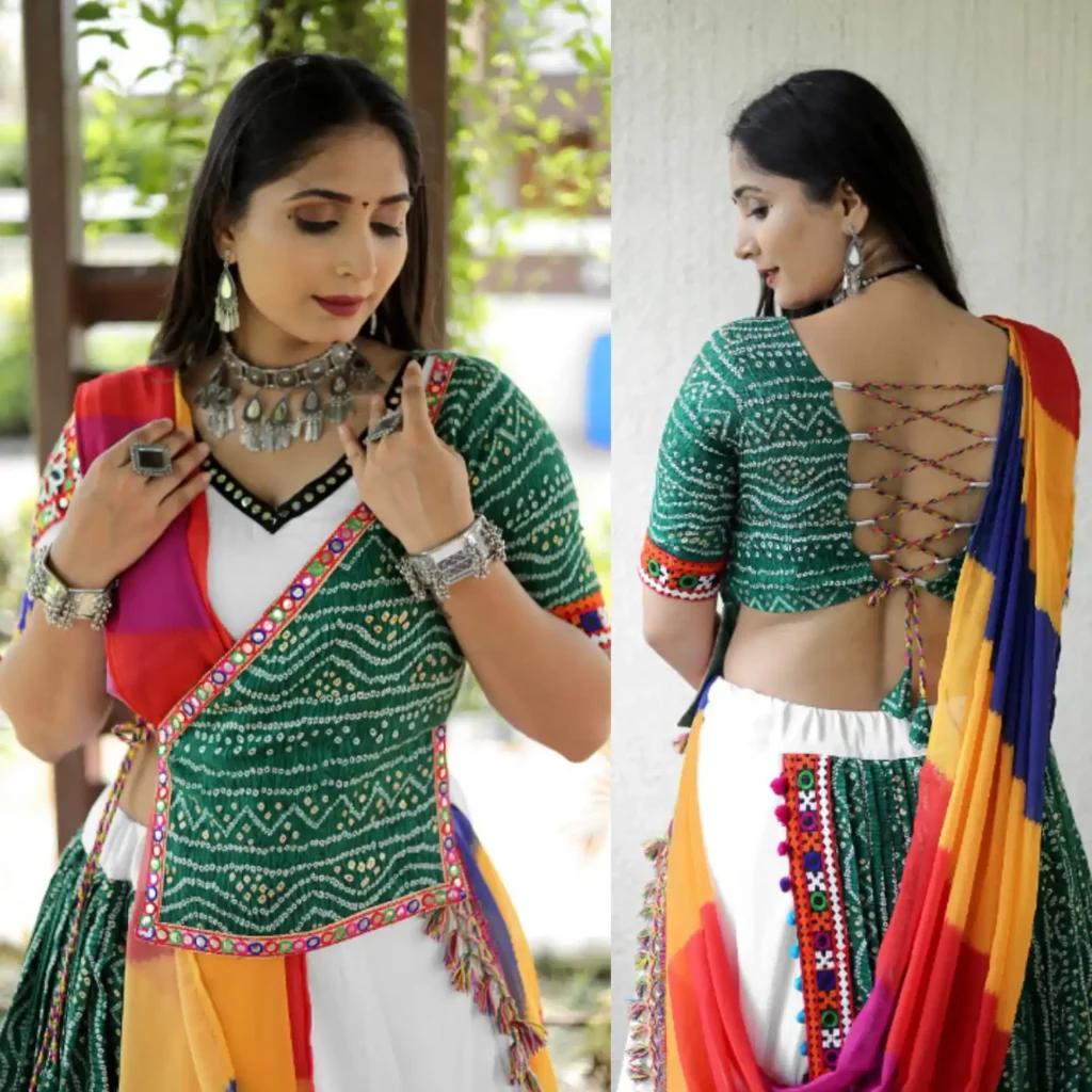 Festive Heavy Embroidered Navaratri Lehenga Set