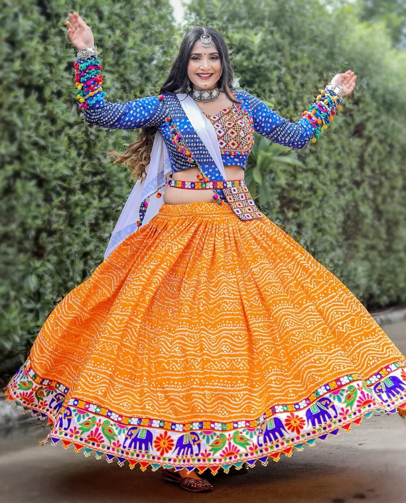 Festive Heavy Embroidered Navaratri Lehenga Set