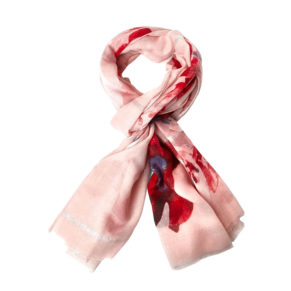 Luxe Hand-Painted 100% Silk Dupatta Scarf