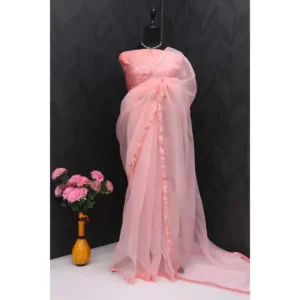 Midnight Sequence Embroidered Partywear Saree