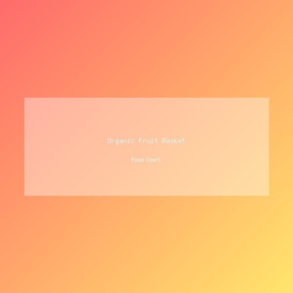 Organic Fruit Basket