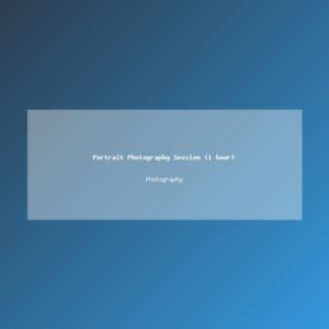 Portrait Photography Session (1 hour)