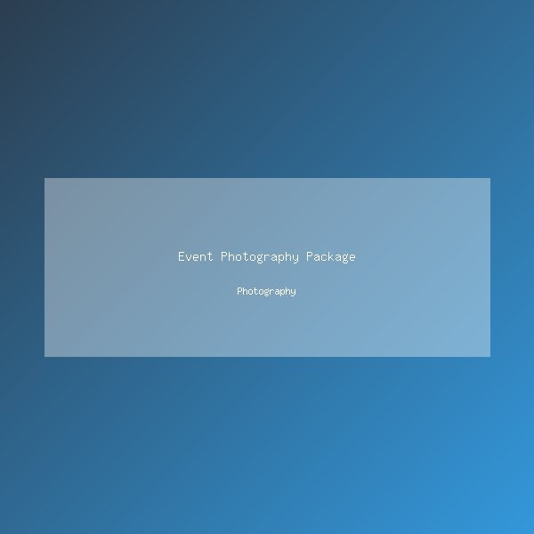 Event Photography Package
