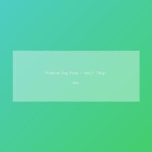 Premium Dog Food - Adult (5kg)