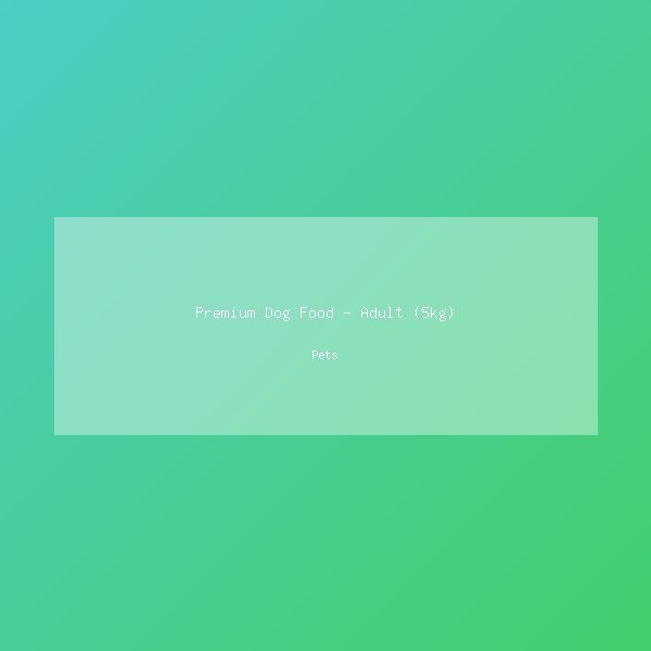 Premium Dog Food - Adult (5kg)